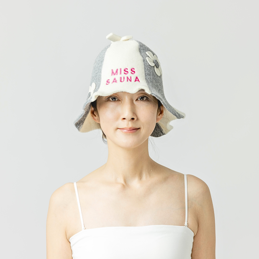 Sauna Hat ‘Miss Sauna’ 100% Wool