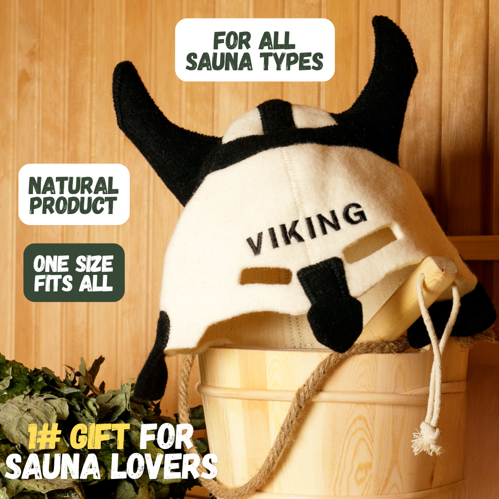 Sauna Hat ‘Viking’, 100% Wool