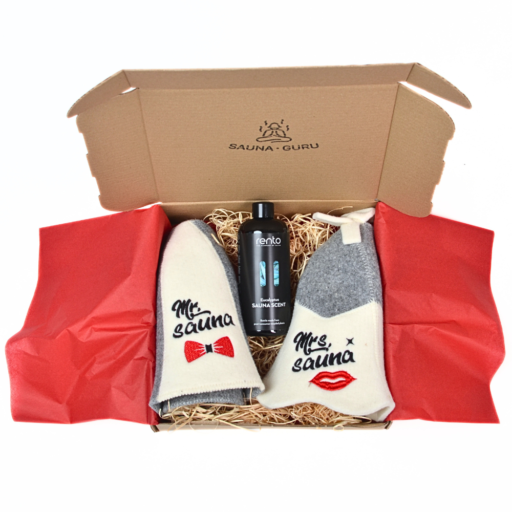 Couple’s Sauna Retreat wrapped like a present - Saunaguru.eu