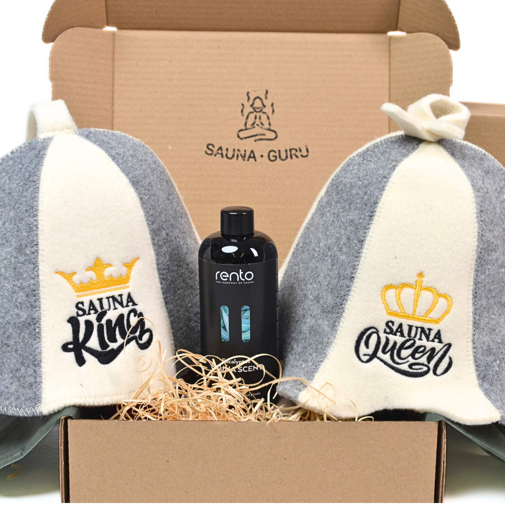 Sauna Royalty Gift Box wrapped like a present - Saunaguru.eu