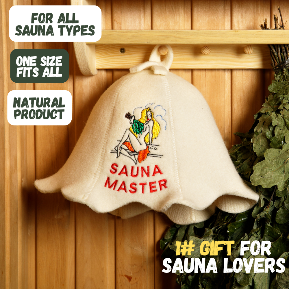 Sauna Hat ‘Sauna Master’ 100% Wool