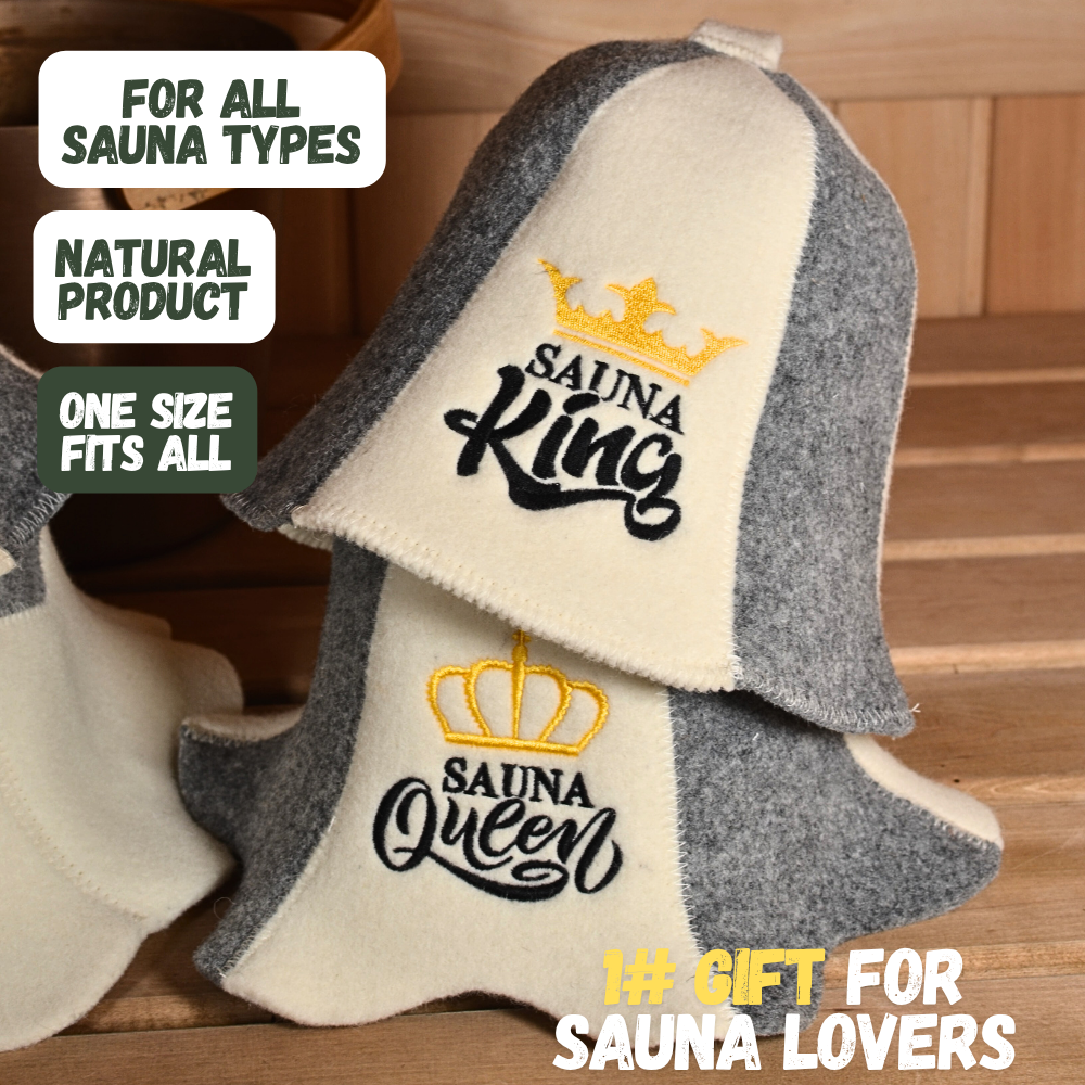 Sauna Hat ‘Sauna Queen’, 100% Wool
