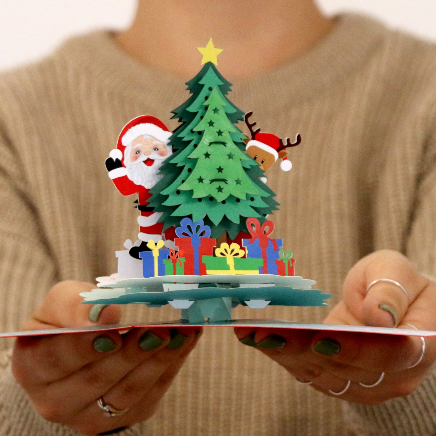 3D Pop Up Christmas Card CHRISTMAS TREE