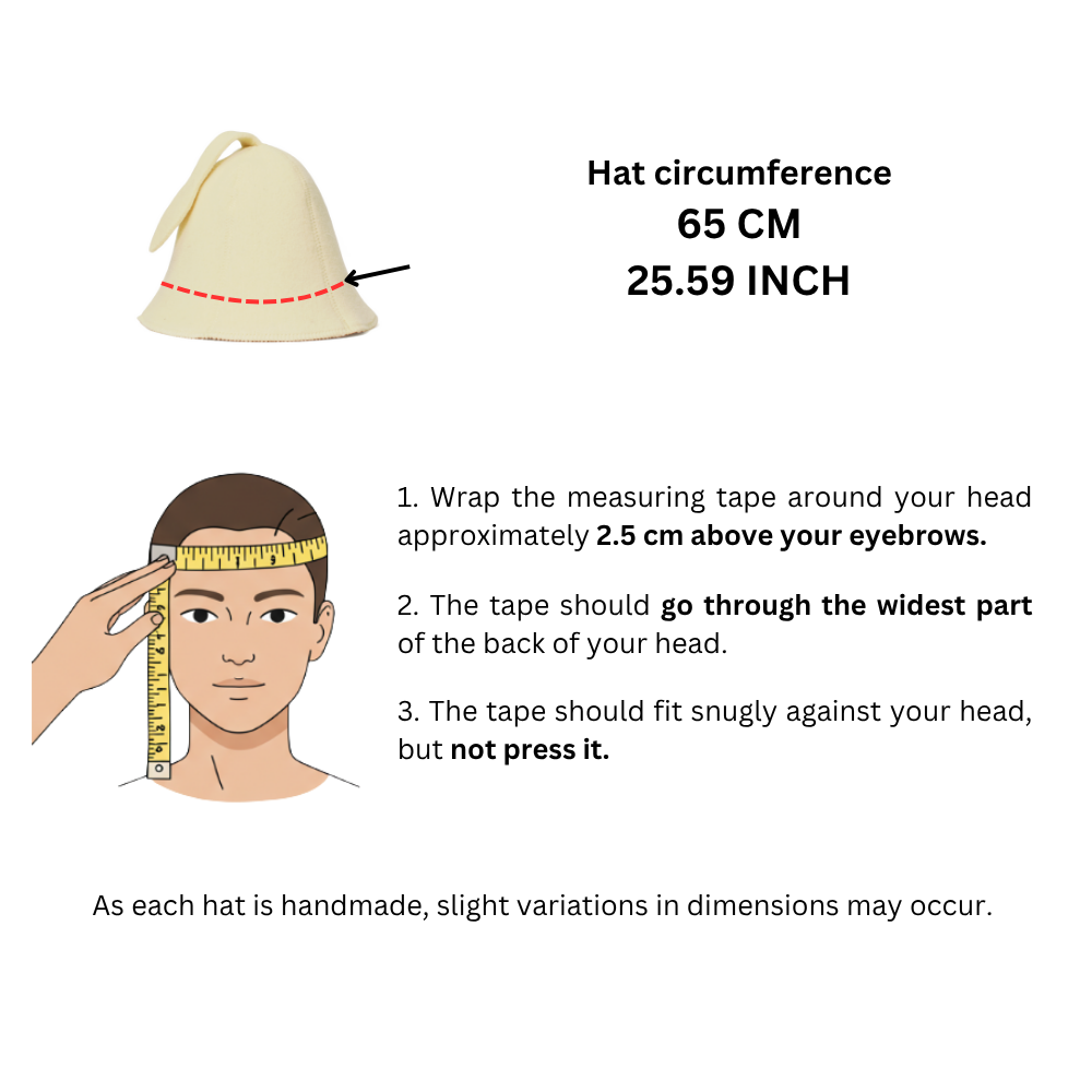 Sauna Hat 100% Wool