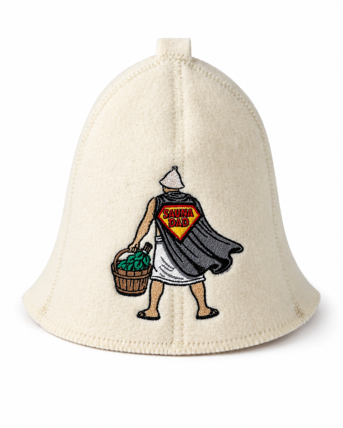 100% Wool Sauna Hat – Sauna Dad | Funny Sauna Accessory