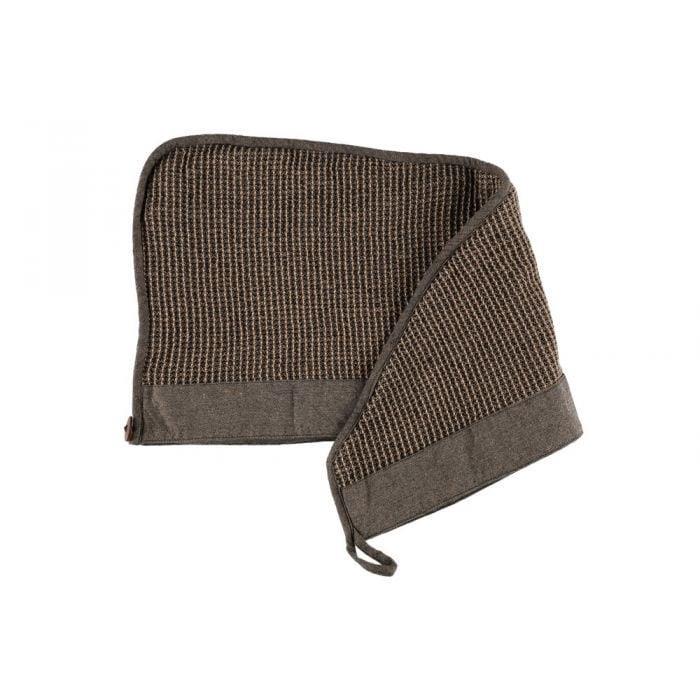 Rento Haartuch Kenno 30x72 cm schwarz/beige