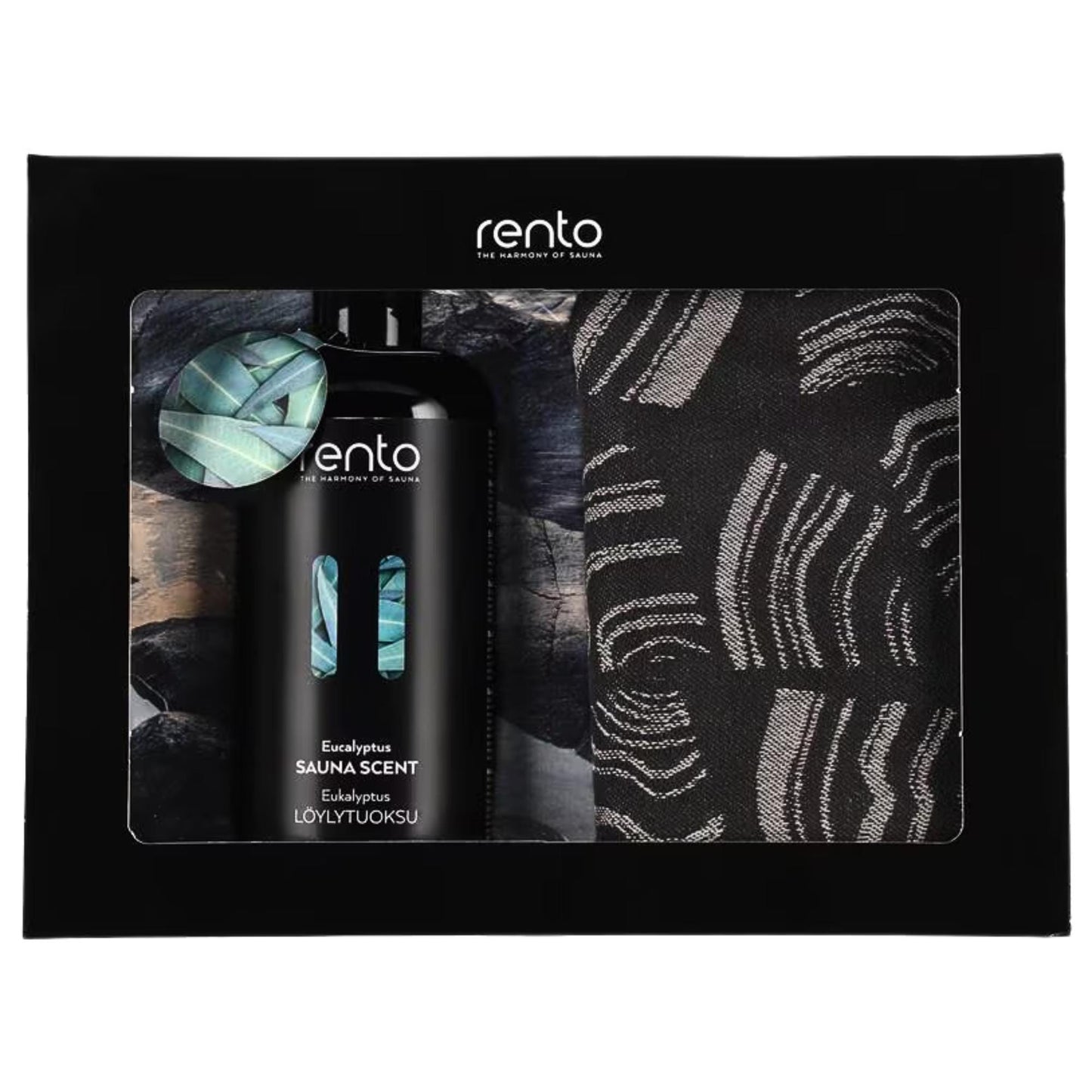 Rento Gift set Sauna scent & Pino sauna seat cover 2pcs