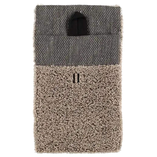 Rento Linen Terry wash mitten 14x24 cm black/linen