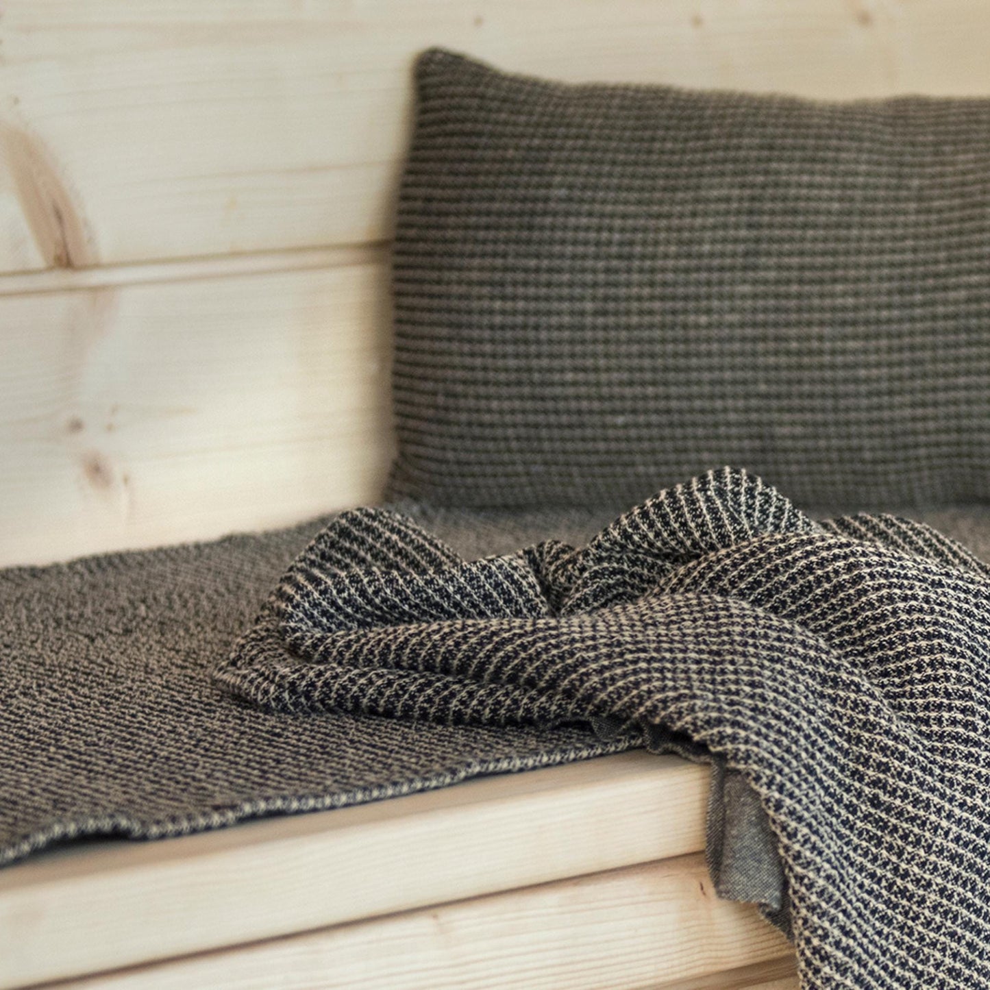 Rento Sitzbezug Kenno 60x160 cm schwarz/beige