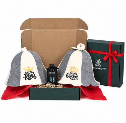 Sauna Royalty Gift Box – 3-Piece Couples Set