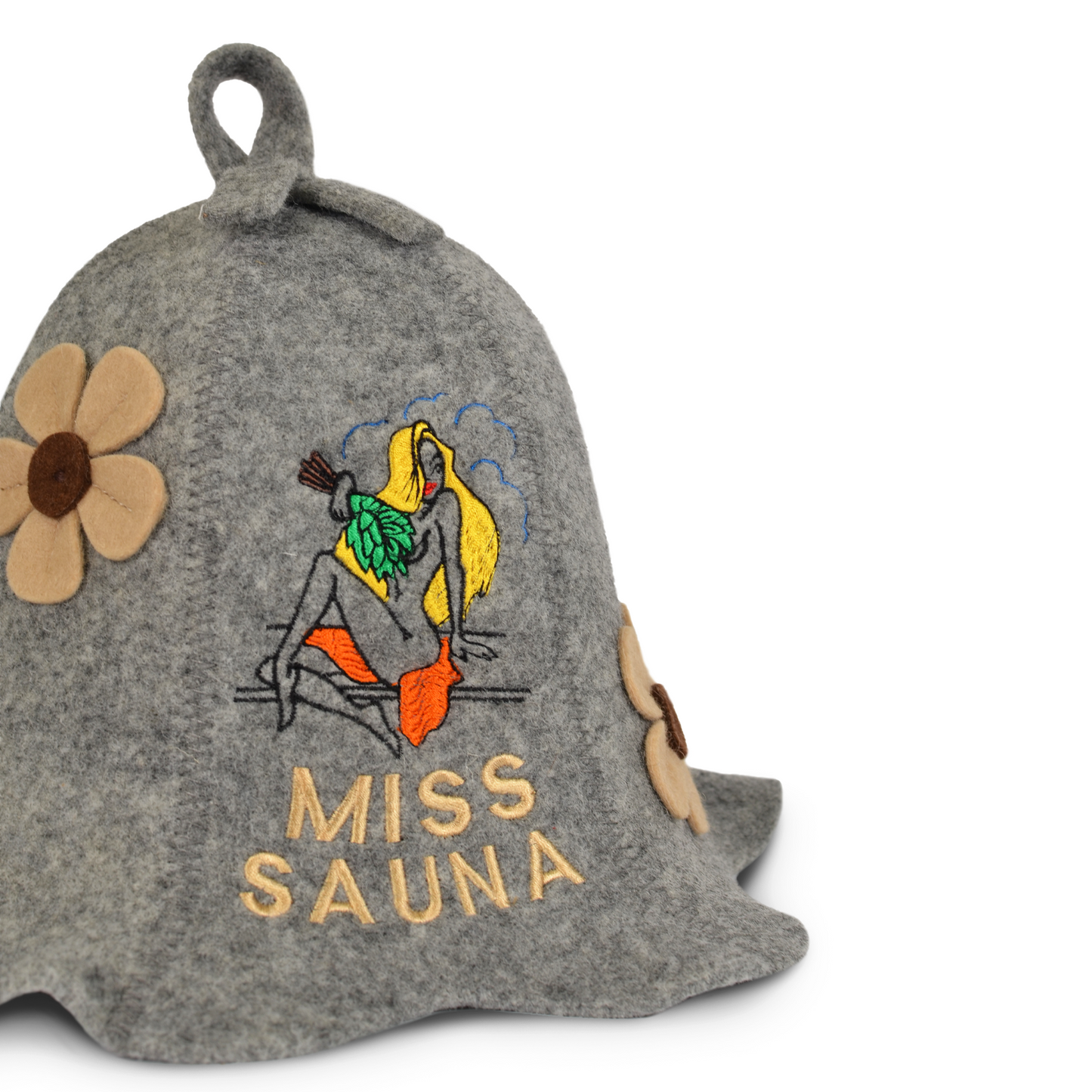 Sauna Hat “Miss Sauna” & “Sauna Boss”100% Wool, Set of 2