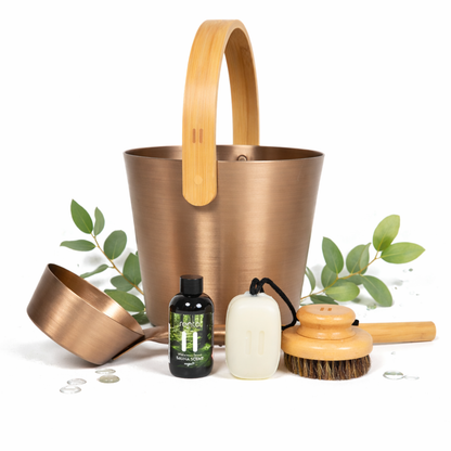 „Rento“ Luxus Sauna-Geschenkset – Champagner Edition