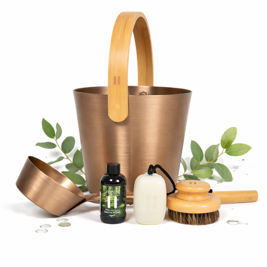 „Rento“ Luxus Sauna-Geschenkset – Champagner Edition