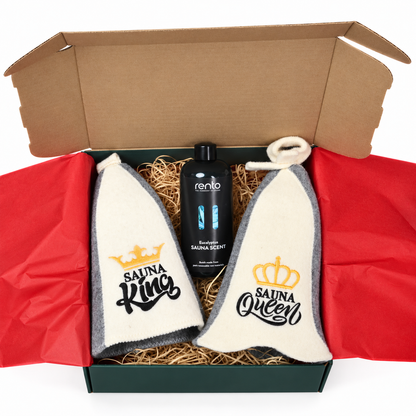 Sauna Royalty Gift Box – 3-Piece Couples Set