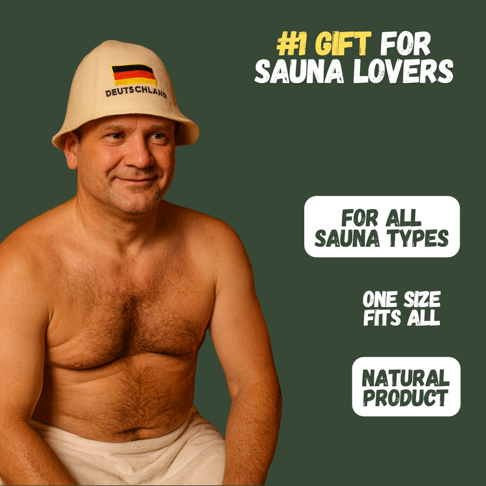 Sauna Hat ‘Deutschland’, 100% Wool