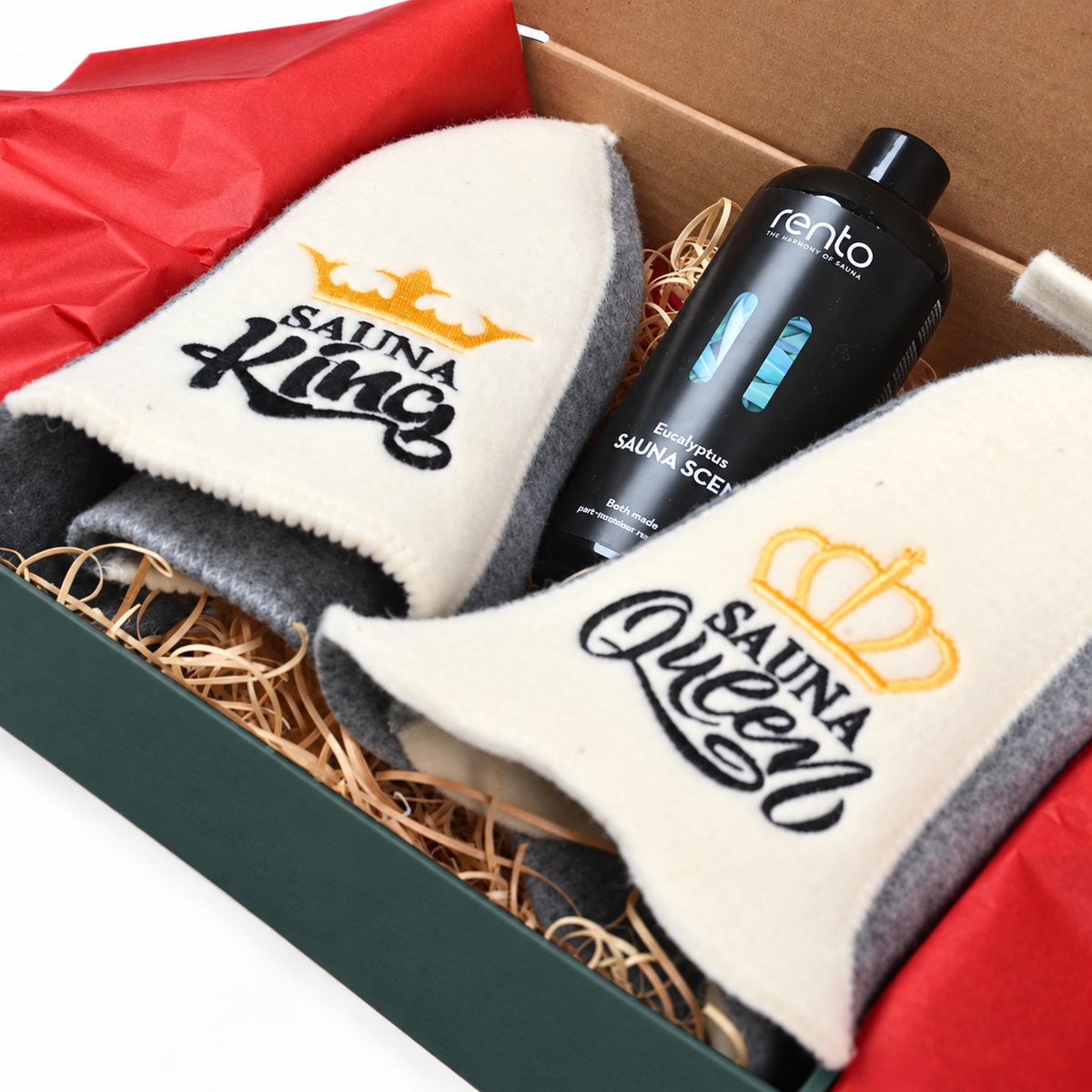 Sauna Royalty Gift Box – 3-Piece Couples Set