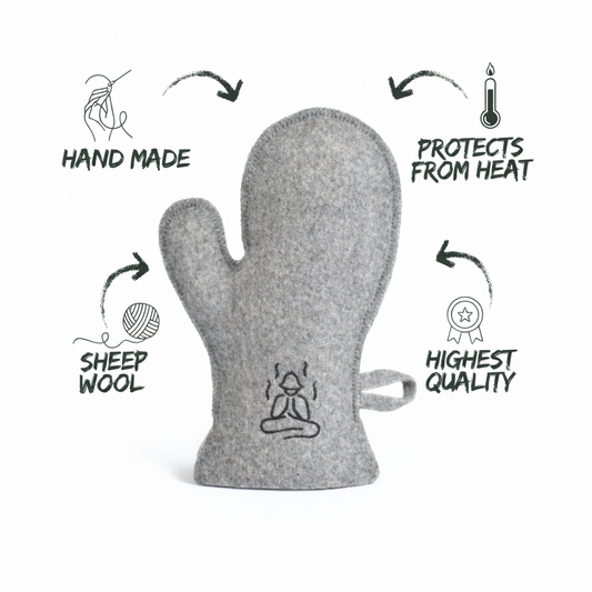 Sauna Wool Glove – Natural Heat Protection for Sauna