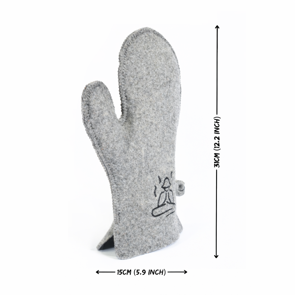 Sauna Wool Glove – Natural Heat Protection for Sauna