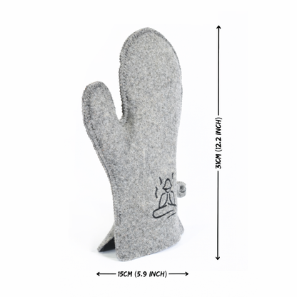 Sauna Wool Glove – Natural Heat Protection for Sauna