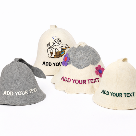 Personalized sauna hat