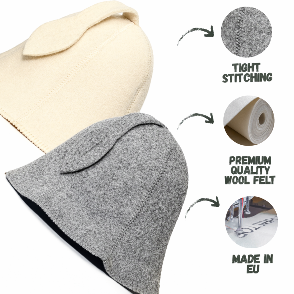 Sauna Hat 100% Wool