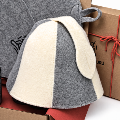 Classic sauna gift set wrapped like a present