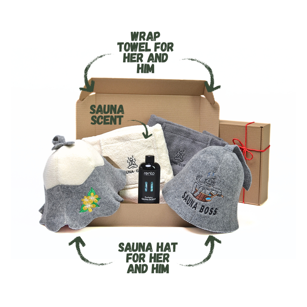 Couples sauna gift set