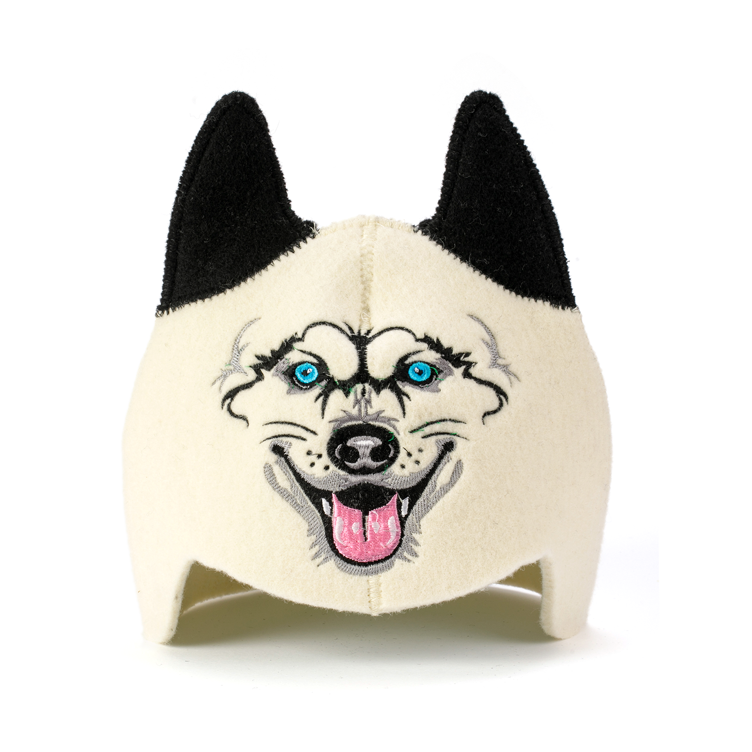 Children’s Sauna Hat ‘Wolf’, 100% Wool - Saunaguru.eu
