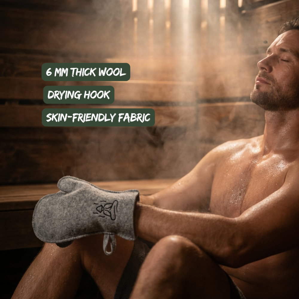 Sauna Wool Glove – Natural Heat Protection for Sauna