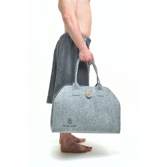 Premium Saunatasche aus Wollfilz – Handgefertigt, stylisch &amp; umweltfreundlich