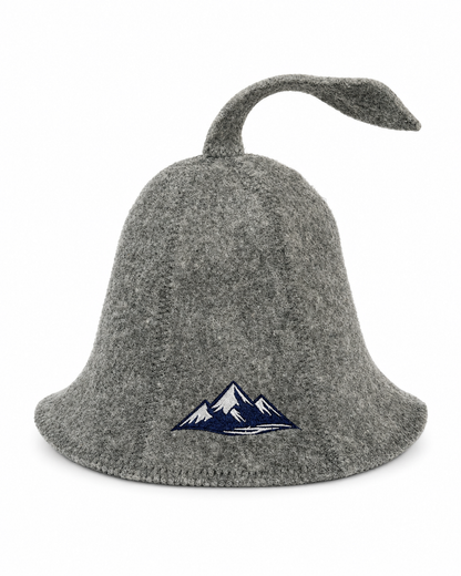 100% Wool Sauna Hat – Mountain | Premium Sauna Accessory