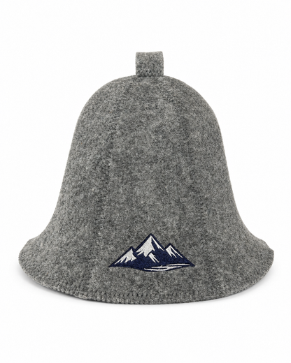 100% Wool Sauna Hat – Mountain | Premium Sauna Accessory