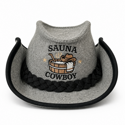 100% Wool Sauna Hat – Sauna Cowboy | Premium Sauna Accessory