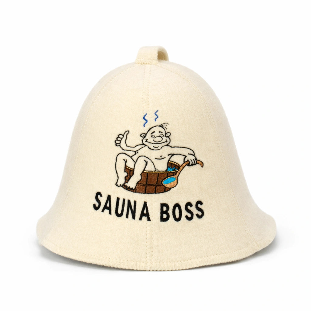 Saunahut „Sauna Boss“ 100% Wolle