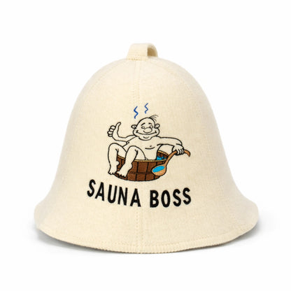 Saunahut „Sauna Boss“ 100% Wolle