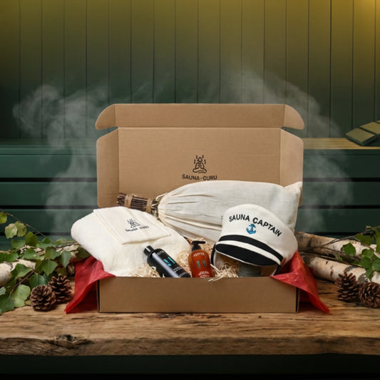 Saunahüte „Saunakönig und -königin“, 100 % Wolle, 2er-Set