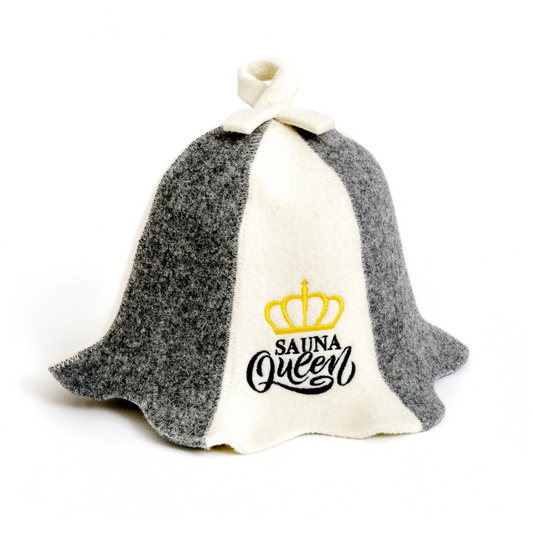 Saunahut „Sauna Queen“, 100 % Wolle
