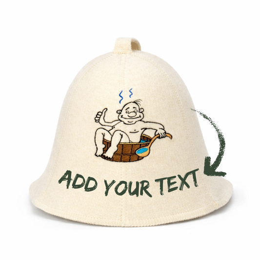 Personalized sauna hat