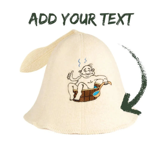 Personalized sauna hat