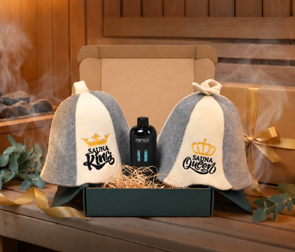 Sauna Royalty Gift Box – 3-Piece Couples Set