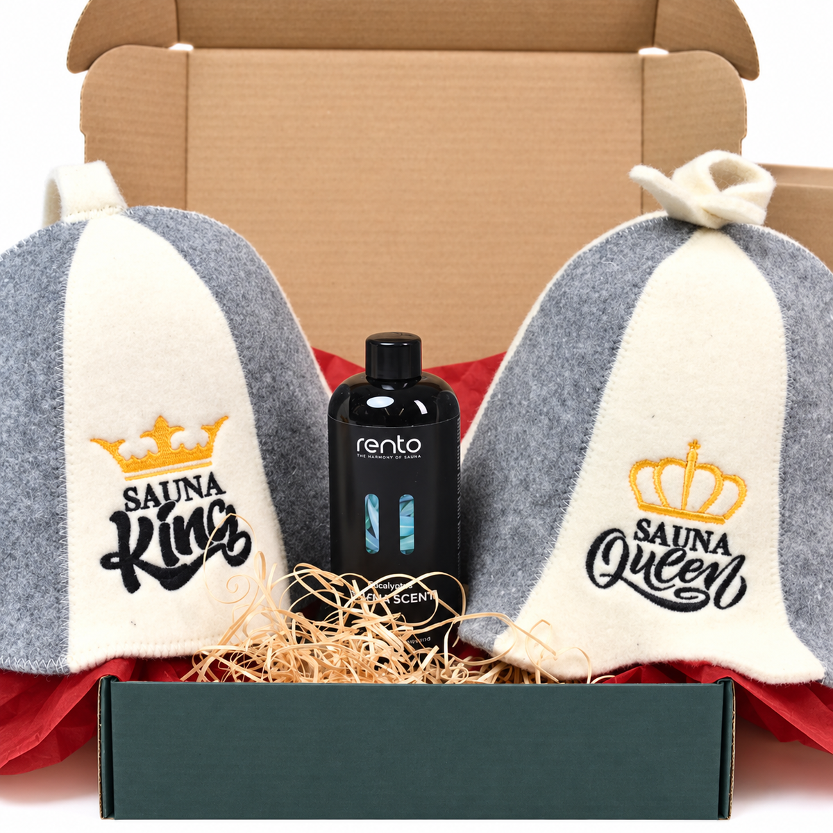Sauna Royalty Gift Box – 3-Piece Couples Set