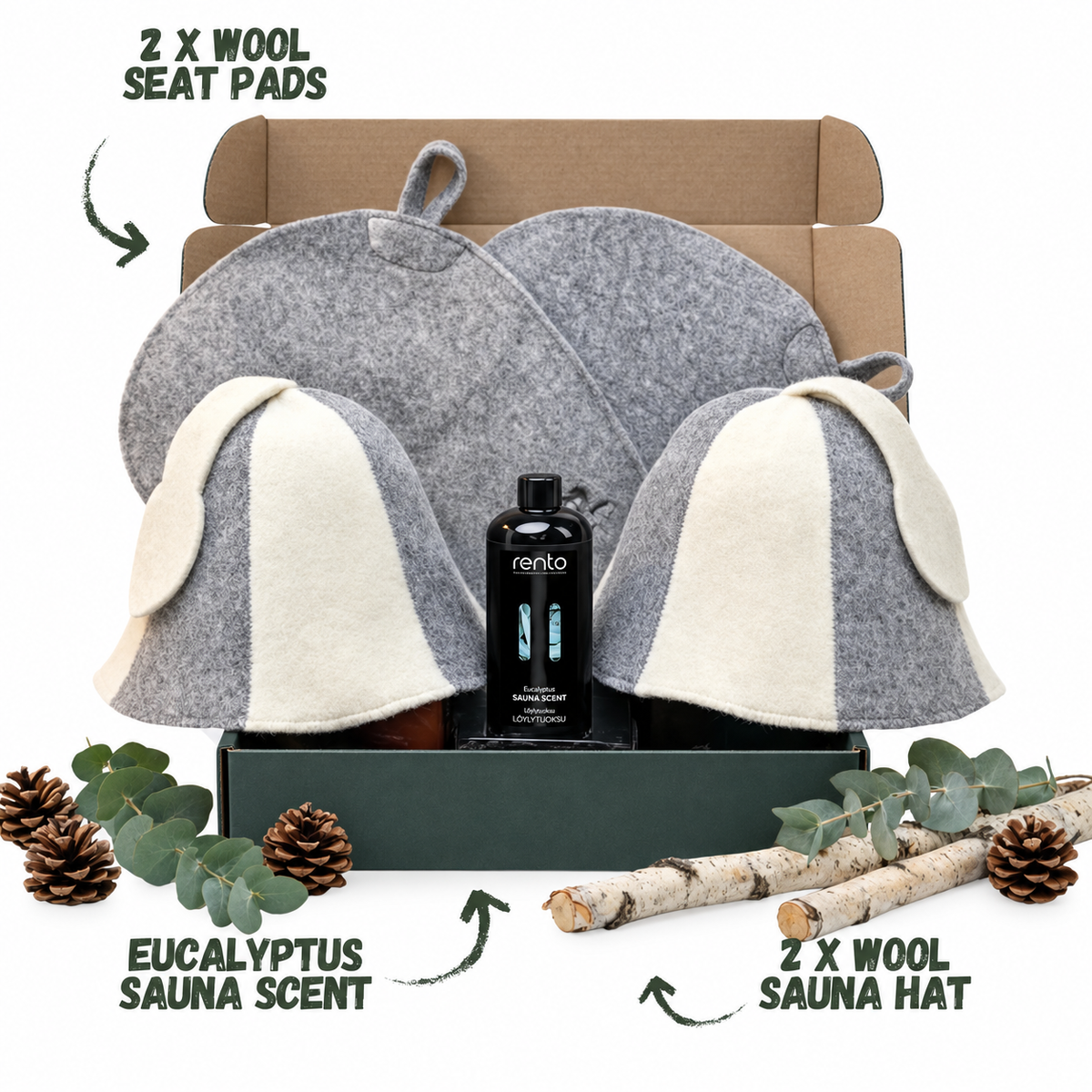 Classic Sauna Gift Set – 5-Piece Gift Box