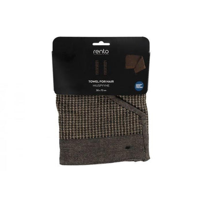 Rento Haartuch Kenno 30x72 cm schwarz/beige