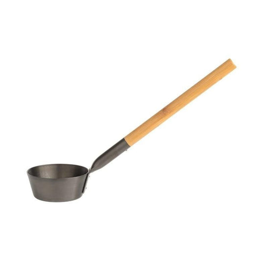 Rento Aluminium Schöpfkelle mit Bambusgriff schwarz