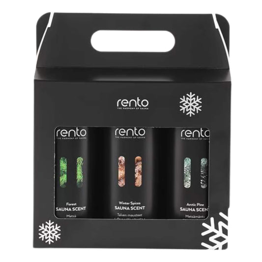 Rento Sauna scent limited edition gift box 3 x 400 ml