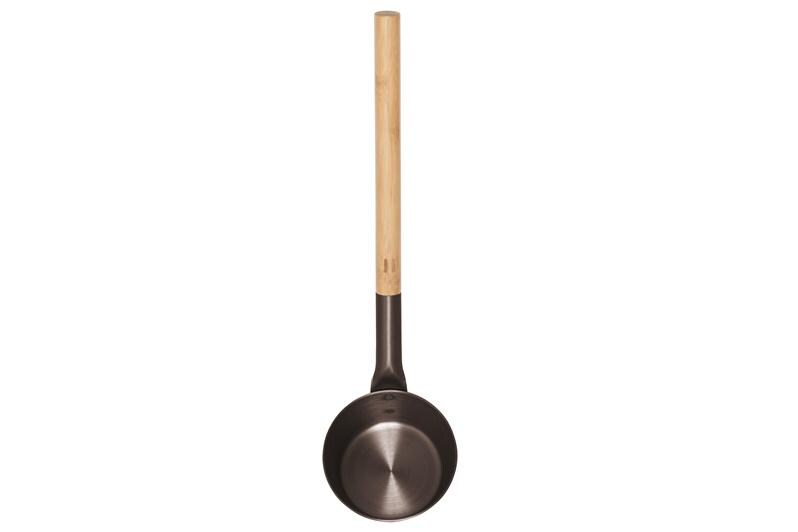 Rento Aluminium Schöpfkelle schwarz/braun