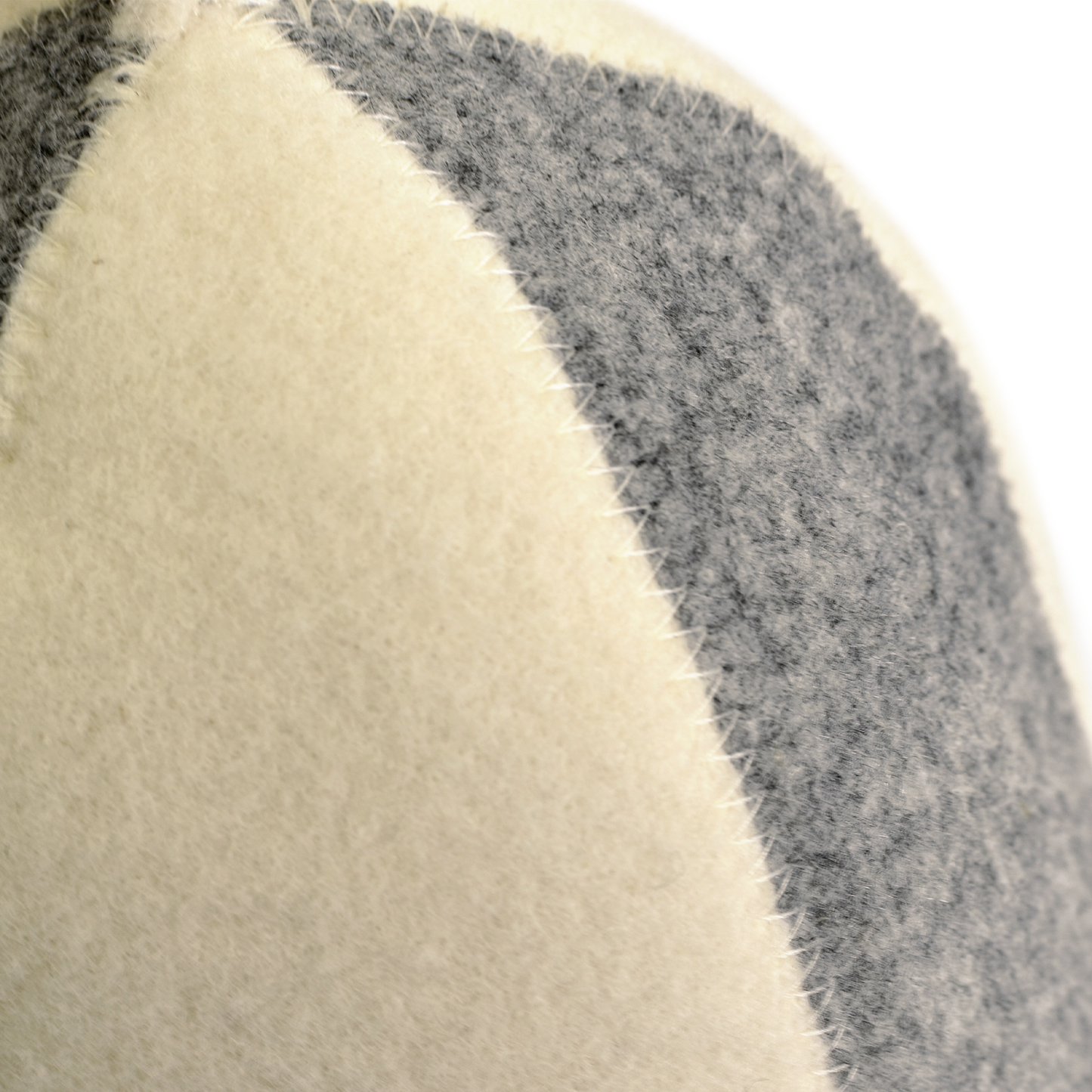 Sauna Hat White/Grey 100% Wool - Saunaguru.eu