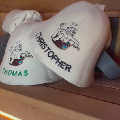 Personalisierter Saunahut